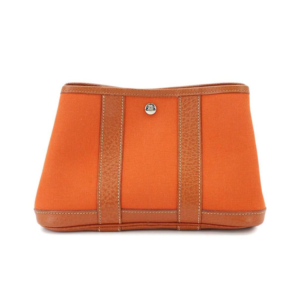 Hermes Garden Party TTPM Pouch - Handbag/Pouch Toile Officier Leather Potiron...